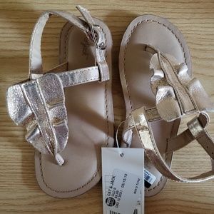 NEW toddler gold sandals